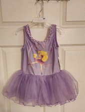 Tutu Girls Dress Size 4 XS New Purple Disney Store Rapunzel Leotard Princess