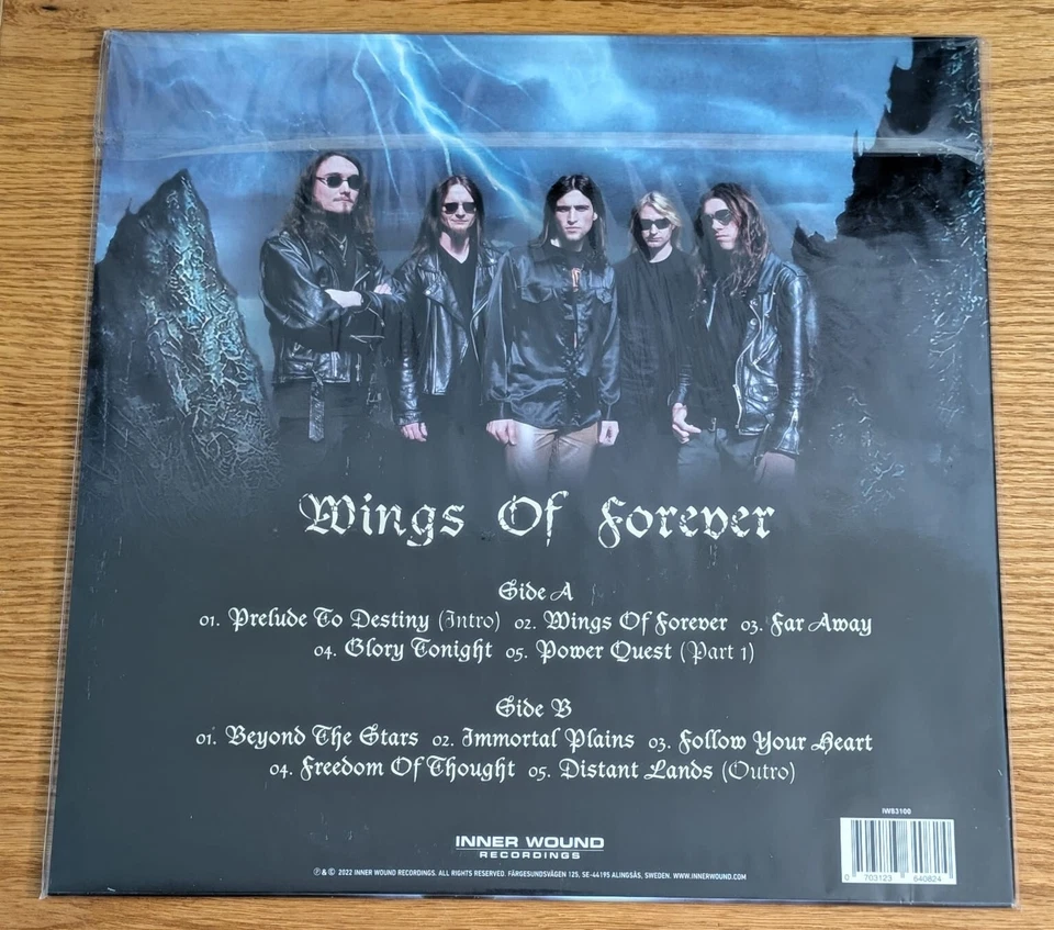 POWER QUEST – WINGS OF FOREVER - LTD 150 COPIES - COPIES VINYL LP - FC - Image 2 of 2