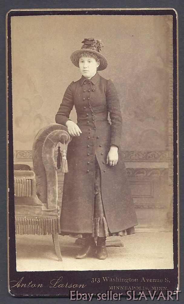 ANTIQUE Photograph CdV Swedish woman Minneapolis Minnesota vintage hat coat rare | eBay ANTIQUE Photograph CdV Swedish woman Minneapolis Minnesota vintage hat coat rare | eBay