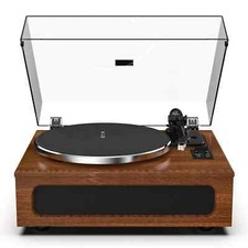 Vintage-Inspired Record Player w/ Bluetooth and Built-In 30W Speakers
