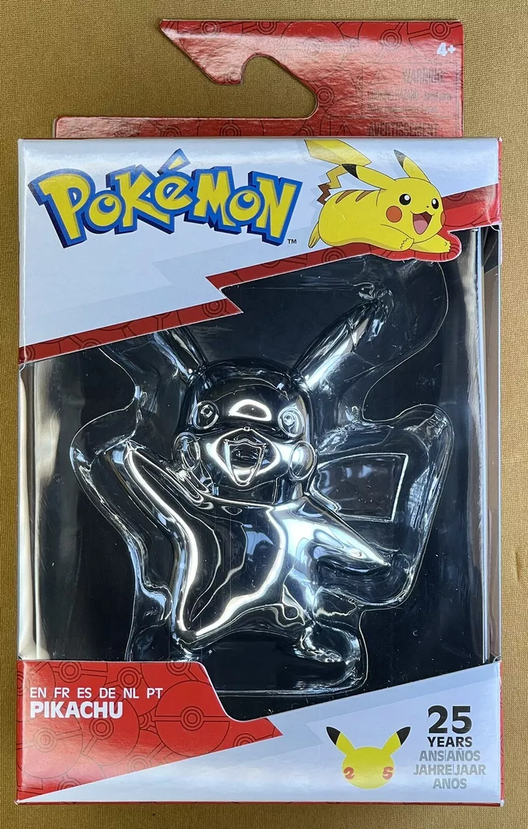 Jazwares Pokémon - 25th Anniversary Silver Figure - Pikachu