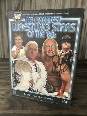 Sgt. Slaughter SIGNED WWE: The Greatest Wrestling Stars of the '80s DVD