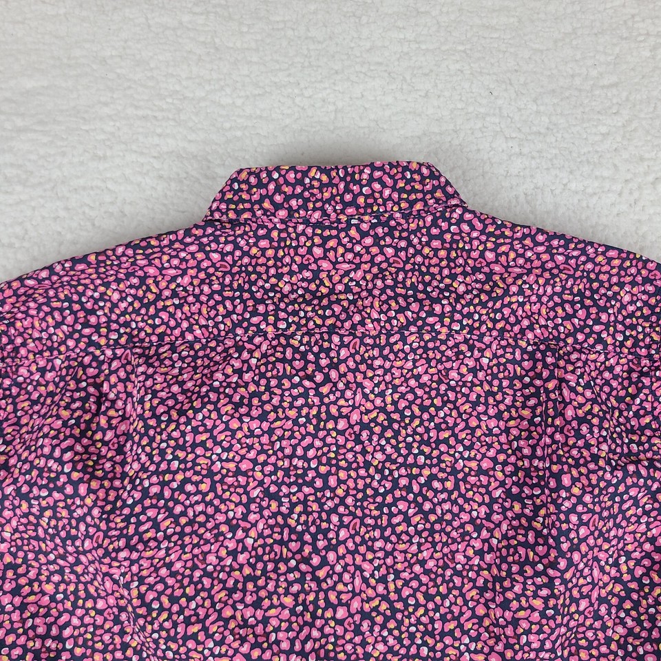 Bonobos Dress Shirt Mens Large Blue Pink Floral Slim Fit Hawaiian