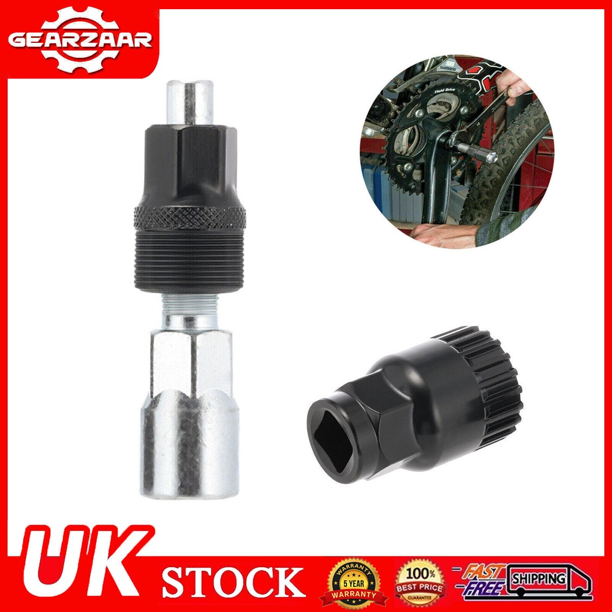 Bike Bicyle Crank Extractor Bottom Bracket Remover Removal Tool