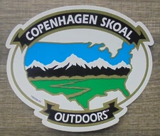 COPENHAGEN SKOAL OUTDOORS MOUNTAINS/USA OVAL DECAL/STICKER 5X 4"NEW