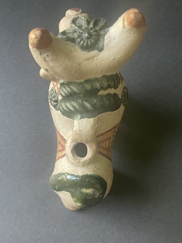 Statuina Torito De Pucara arte popolare ceramica terrecotta toro cerimoniale peruviano - Foto 3 di 9