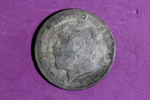 1921 Great Britain 1 Florin Silver Coin #M22234 - Picture 2 of 2