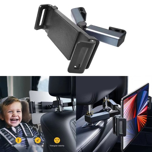 Flexible Car Headrest Bracket Tablet Holder 360° Rotate for 4.7-12.9inch Devices - Photo 2/8