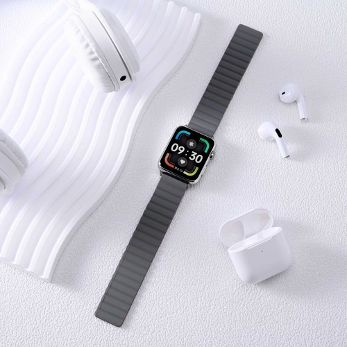 Silikon Magnet Uhrenarmband 20mm 22mm Schnellverschluss Smartwatch Armbänder - Bild 106 von 124