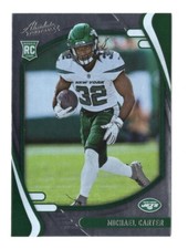 Football Card - 2021 Michael Carter 129 Base - New York Jets Panini Absolute RC