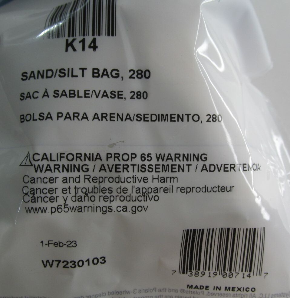 GENUINE OEM POLARIS K14 ULTRA-FINE SAND/ SILT BAG FOR 280 GENUINE OEM POLARIS K14 ULTRA-FINE SAND/ SILT BAG FOR 280