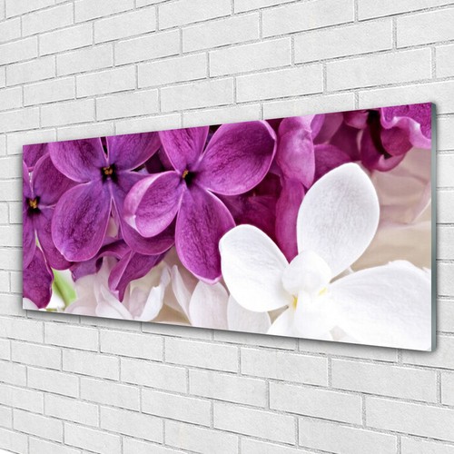Tulup Tableau murale Impression sous verre 125x50 Pierres Fleur Tulup Tableau murale Impression sous verre 125x50 Pierres Fleur
