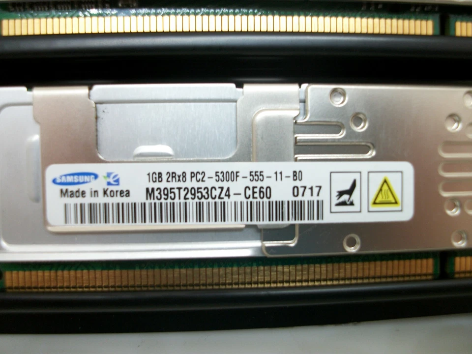 2x 1Gb SAMSUNG PC2-5300F DDR2-667 FB-DIMM SERVER RAM M395T2953CZ4-CE60 HP 2Rx8 - Image 2 of 2