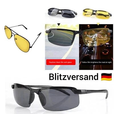AUTOFAHRERBRILLE NIGHT VISION GLASSES POLARISIERENDE BRILLE Auto Nachtfahrbrille Nachtsichtbrille Nachtsicht Kontrast Brille Kontrastbrille