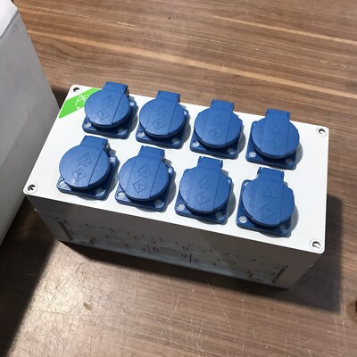 AKi Steckdosengehäuse Aki-1-1S, 8x Schüko 16 A  (L-151)