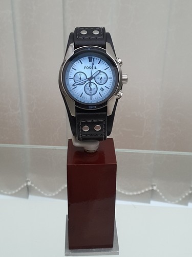 Nuevo Reloj FOSSIL para Hombre Puño Negro Coachman Cronógrafo Precio de venta sugerido por el fabricante £ 189 Regalo para Él (F13 - Imagen 15 de 21