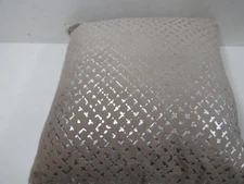 Rizzy Home Geometric Decorative Pillow, Brown T-09829-20"x20"