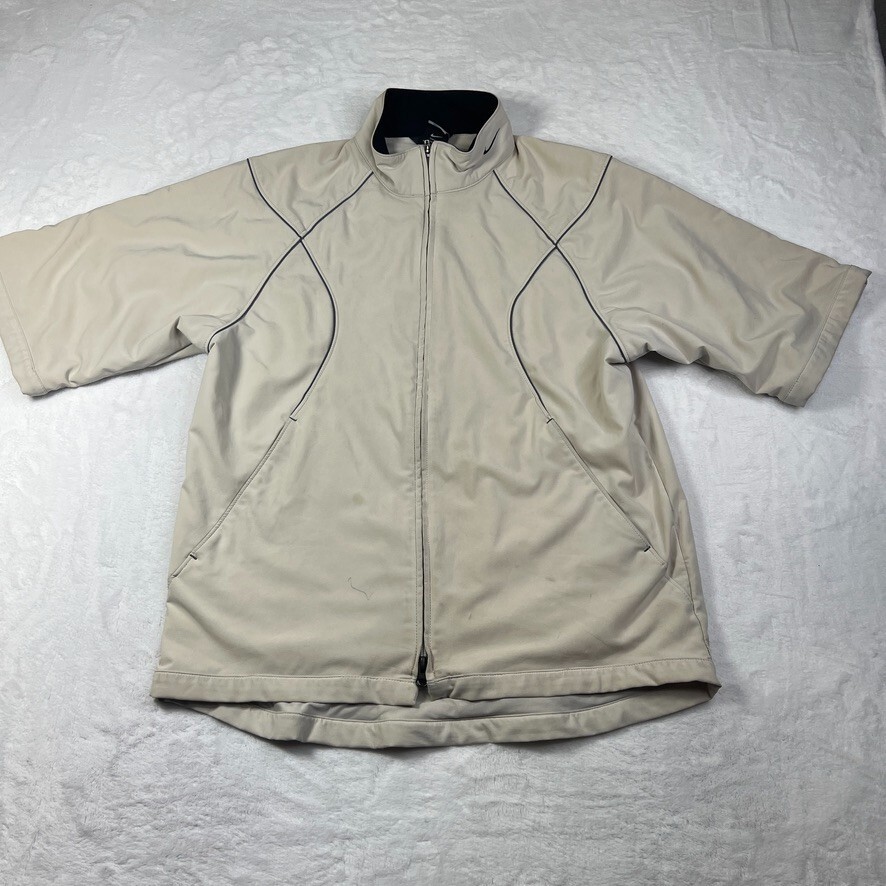 SACAI X NIKE Giacca Vintage Nike Clima Fit Manica Corta Zip Uomo M Corsa Golf Ciclismo Y2K
