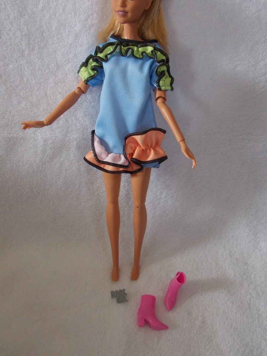 slim fit dress slacks Orange dress for Barbie doll fall dress