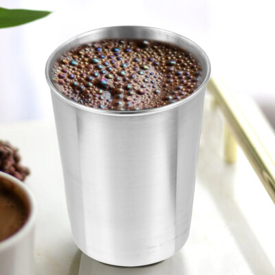 Stainless Steel Bathroom Tumbler Silver Cup Reusable Party Cups Sturdy