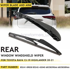 Rear Wiper Blade and Arm for RAV4 TOYOTA 2013-2019 Back Window Windshield Wiper