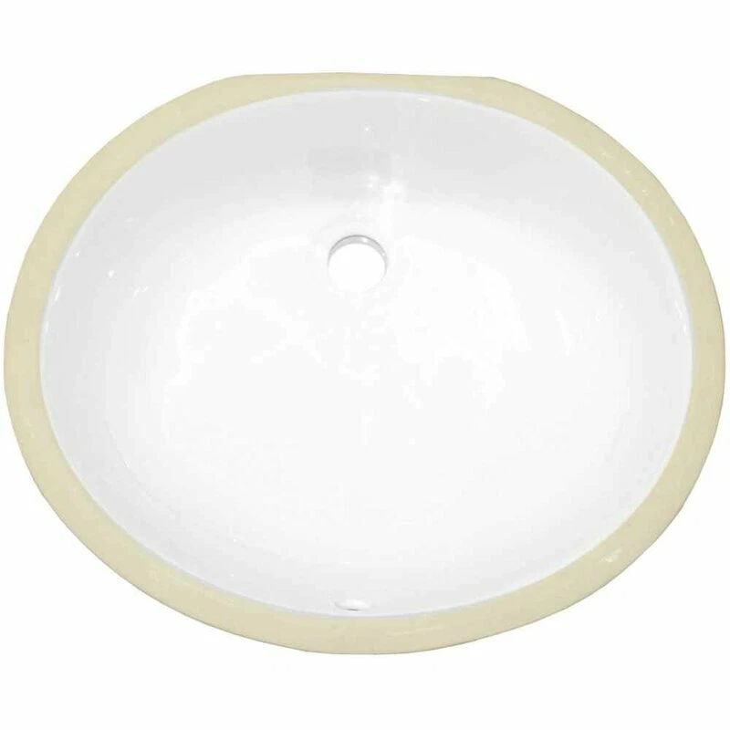 Fregadero de baño con grifo Royal Purple JB-23025 CSA cerámica ovalado Foto 3 de 4