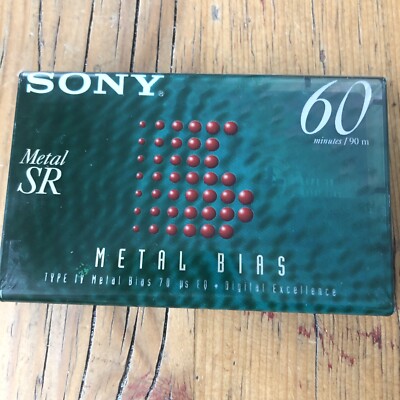 Sony Metal SR 100 Italy Type IV Metal Cassette Kassette Tape NEW OVP