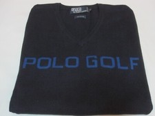 VTG Polo Ralph Lauren Polo Golf Spell Out Sweater Vest Color: Black  Size: L 