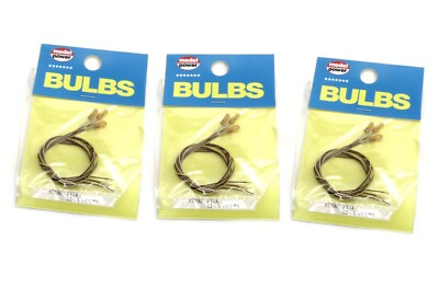 #ad Model Power No.384 Amber Grain of Wheat Bulbs 3pc. 12 16V 9 bulbs $3.95