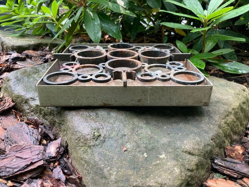 LANDSTINGETS VERKSTADER VASTERAS SWEDEN IRON CANDLE HOLDER WAX MAKING DRIP TRAY - 第 4/21 張圖片