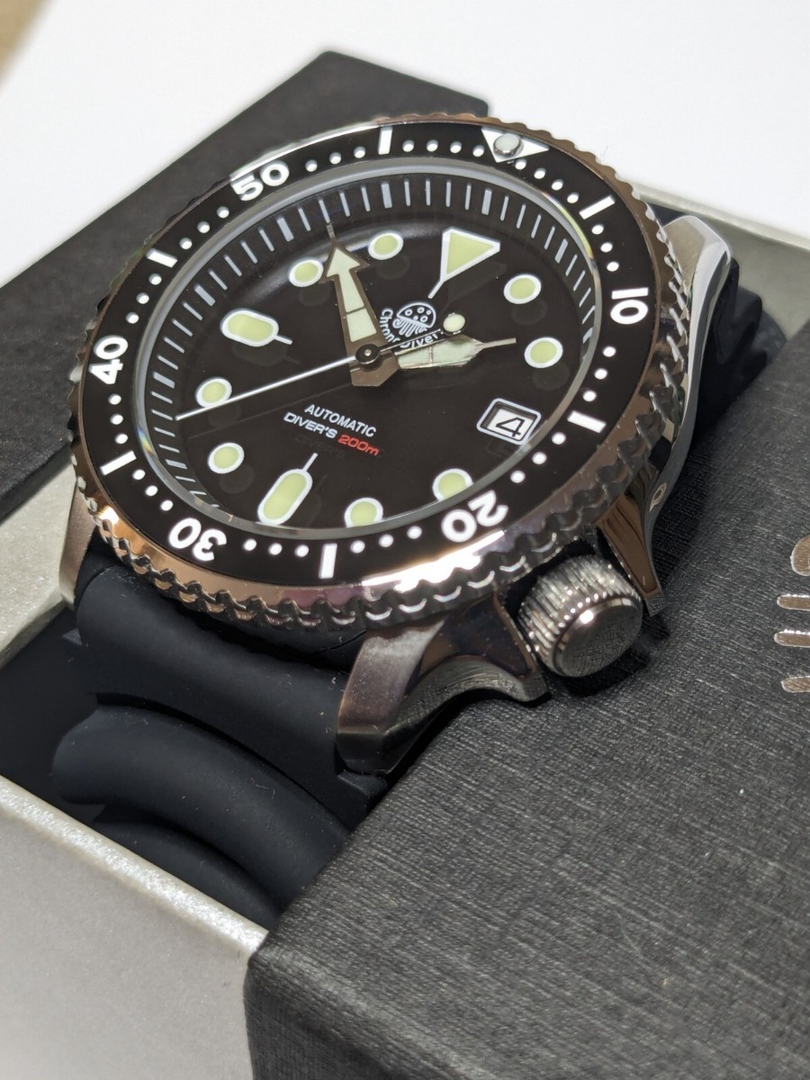 ChronoDivers CD200SKX7 Automatic Dive Watch Ceramic Bezel