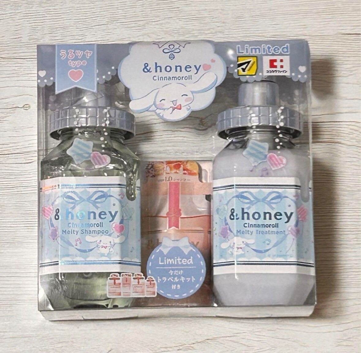 &honey Sanrio Cinnamoroll Limited Set 2024 Shampoo Treatment Oil