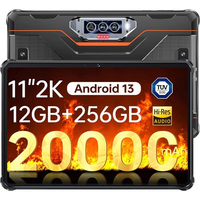OUKITEL RT8 Rugged Tablet Android 13 12GB+256GB 20000mAh 11
