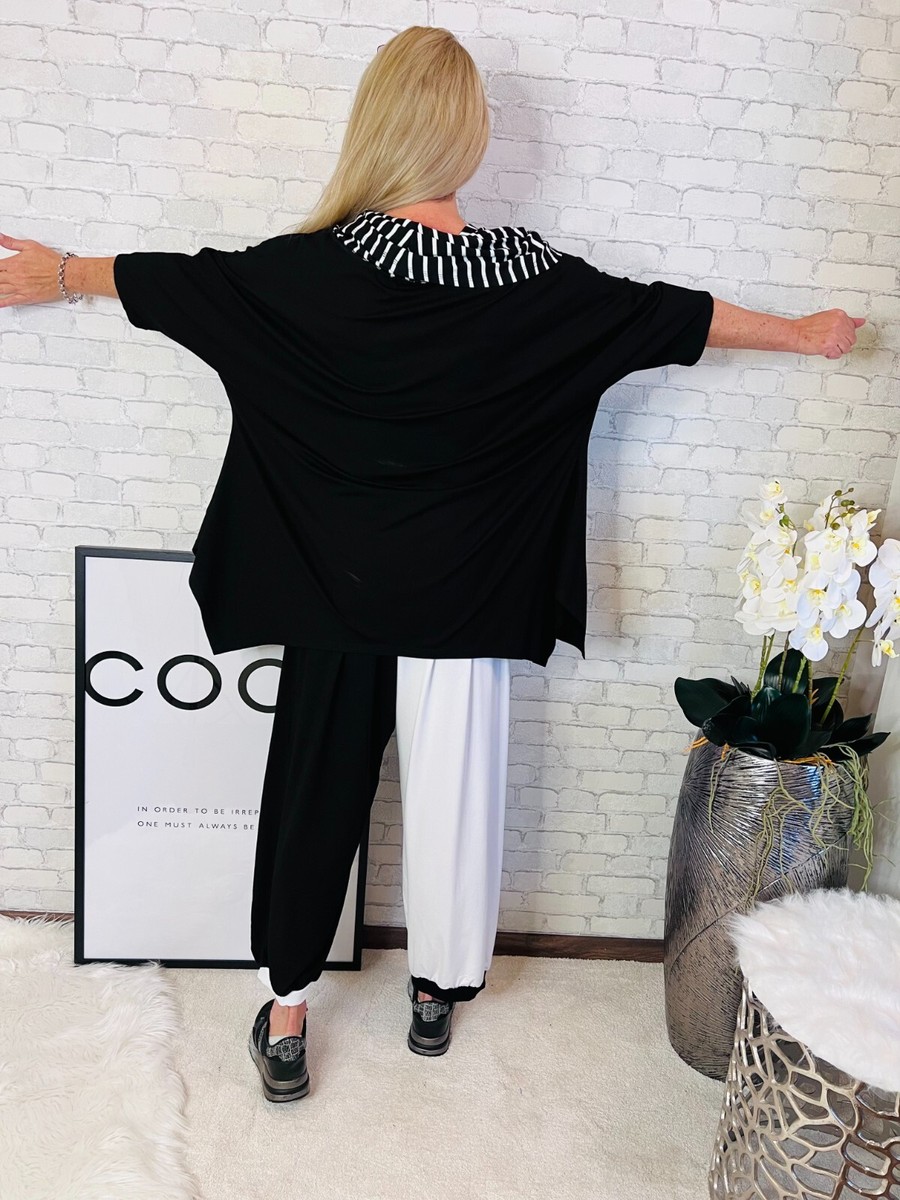 Lagenlook  Line Long Glocken Basic Shirt Tunica Jersey 44 46 48 50 - Foto 8