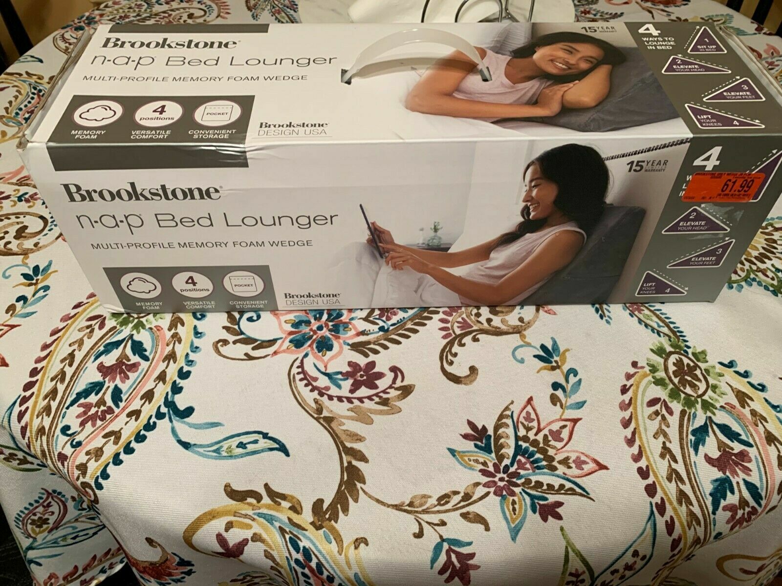 brookstone triangle pillow
