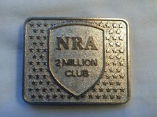 Vintage NRA 2 Million Club Belt Buckle