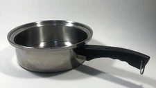 Lustre Craft Cookware 9” Sauce Pot Pan NO Lid 5 Ply Stainless Steel West Bend 34