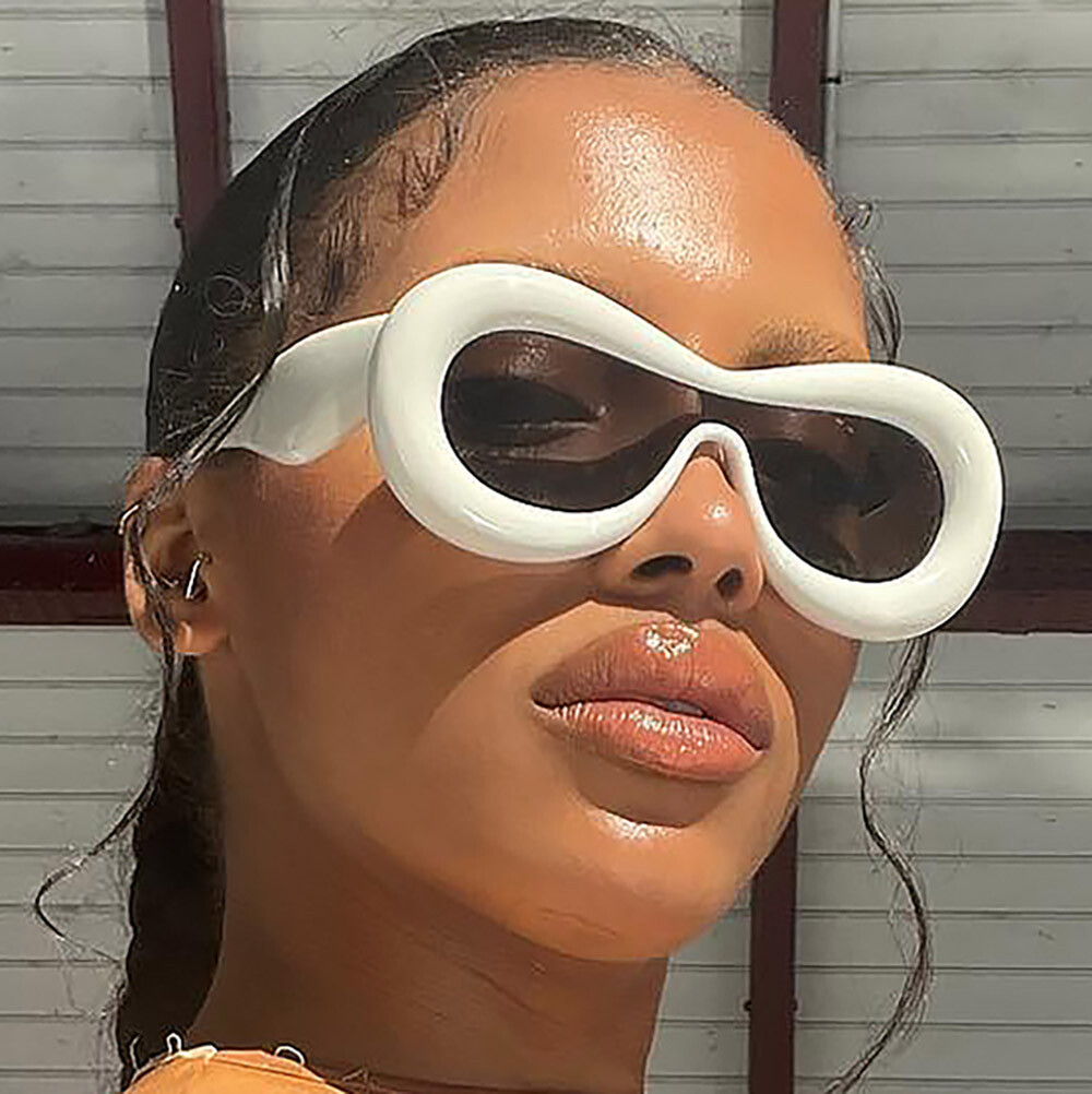 NEW Y2K One-Piece Sunglasses Mens Women Fashion Hip Hop Punk Shade