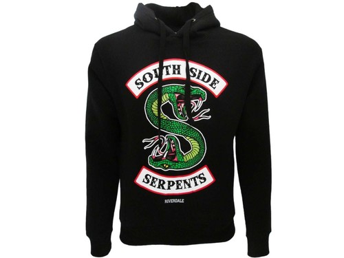 Felpa Riverdale Originale Serpents ufficiale cappuccio e tasca nera da XS a  XXL | eBay