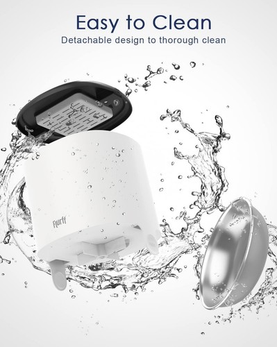 Flurff Automatic Cat, Dog Feeder, Wifi Enabled Voice Record Stainless Steel Pet - Picture 6 of 8