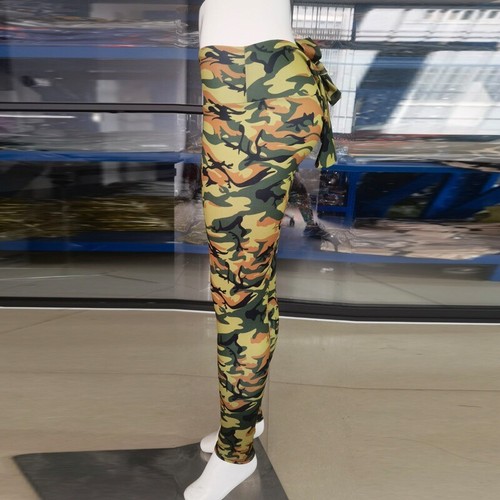 Sexy Damen-Leggings mit Schleife zum Binden hoher Bund Training Yoga Aktiv Hose - Bild 28 von 51