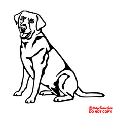 LABRADOR RETRIEVER DOG Vinyl Decal Sticker Car Window Bumper PET LOVE GOLDEN LAB
