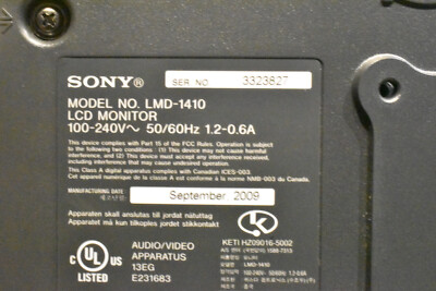 Sony LMD-1410 LCD Monitor 14 inch with warranty | eBay