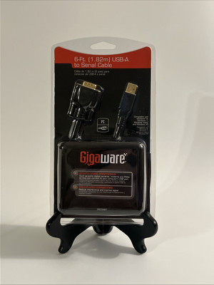 New Sealed Gigaware USB to 9 pin Serial Cable 2603487