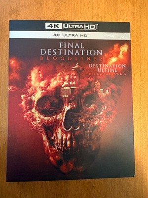 FINAL DESTINATION BLOODLINES 4K UHD Blu-ray - Horror w/ slipcover