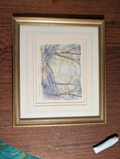 Bluebell Wood Landscape. Angela Fielder Framed LE Signed Print Bluebell Wood