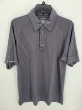 Hollas XFC Golf Polo Mens Medium Gray TPC Four Seasons Resort Las Colinas
