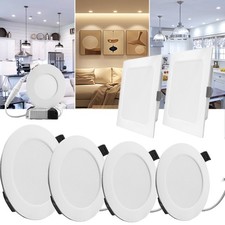 LED Panel Einbaustrahler Einbauleuchte Flach Einbauspots Slim Deckenleuchte 230V
