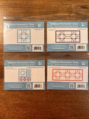 BRAND NEW!  Mosaic Moments COMPLETE SET of Craftsman Dies  SHIPS FREE!