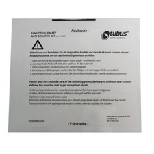 Tube Bicycle Scratch Protectors Set Transparent UV Resistant Prevents Abrasion